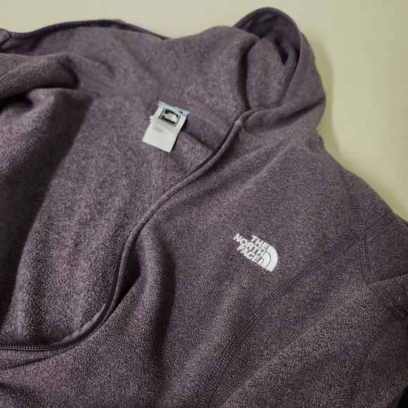 Northface Purple Fleece Zip Up XL - Picture 6 of 7